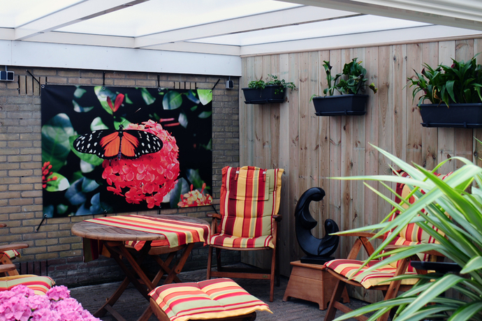 Tuinposter lounge terras