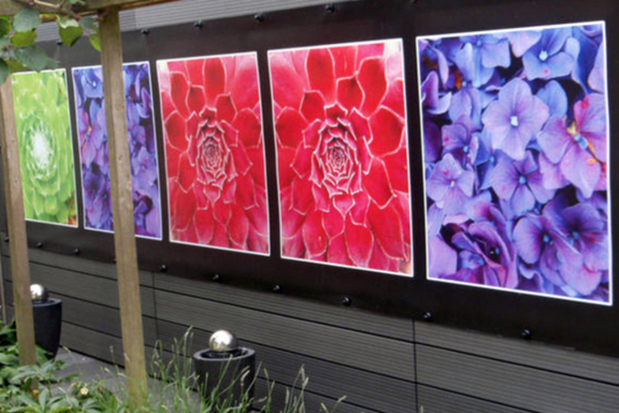 Tuinposter panelen schutting